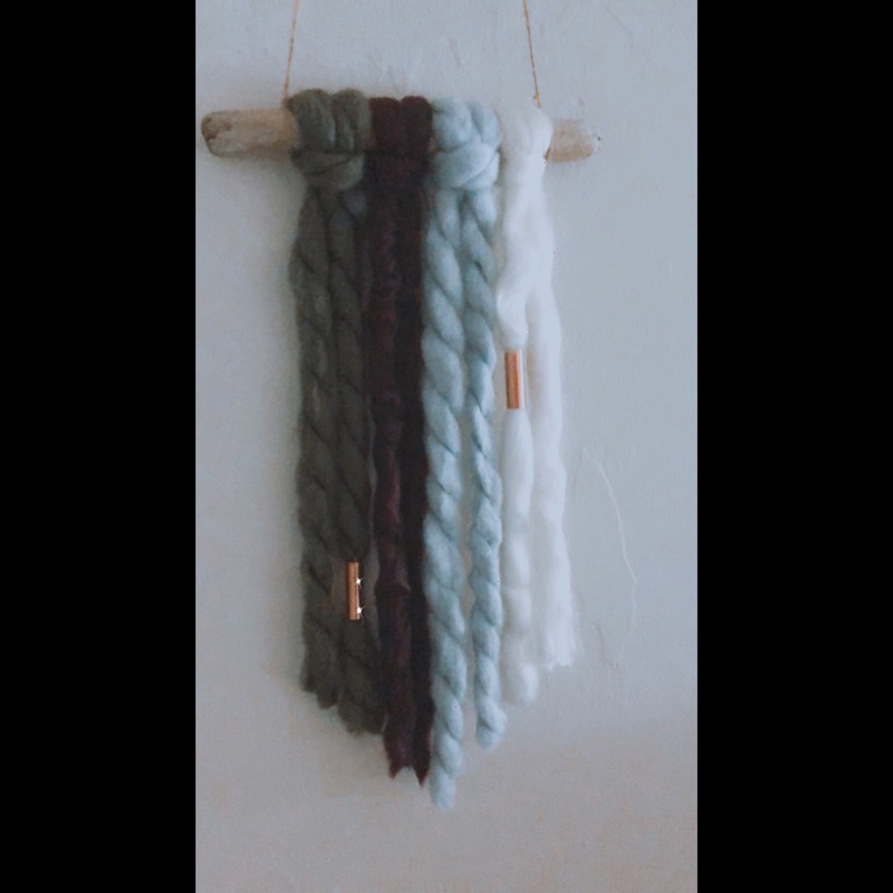 Handmade Roving Wall Hanging - Picture 4 of 4